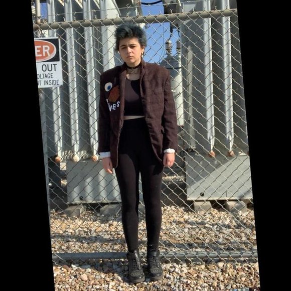 Brown Eye Heart Spines Jacket/Blazer - Picture 8 of 8